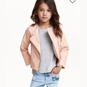 H&M Pink Moto Jacket